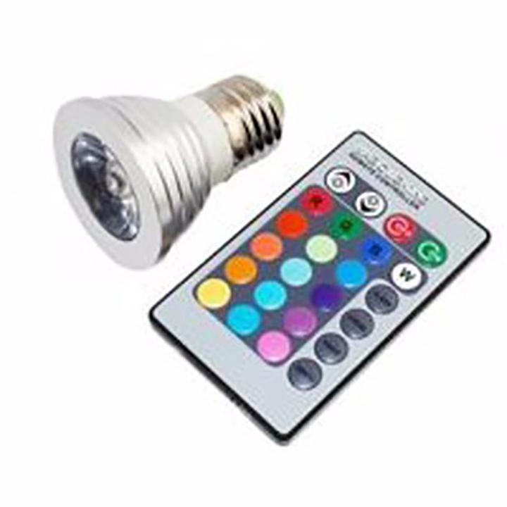 BÓNG  ĐỔI MÀU ĐUI E27 RGB ĐIỀU KHIỂN TỪ XA