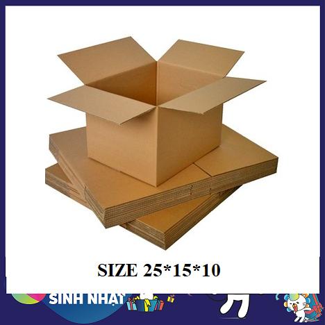 Bộ 100 Thùng Giấy Carton 25*15*10 (cm)
