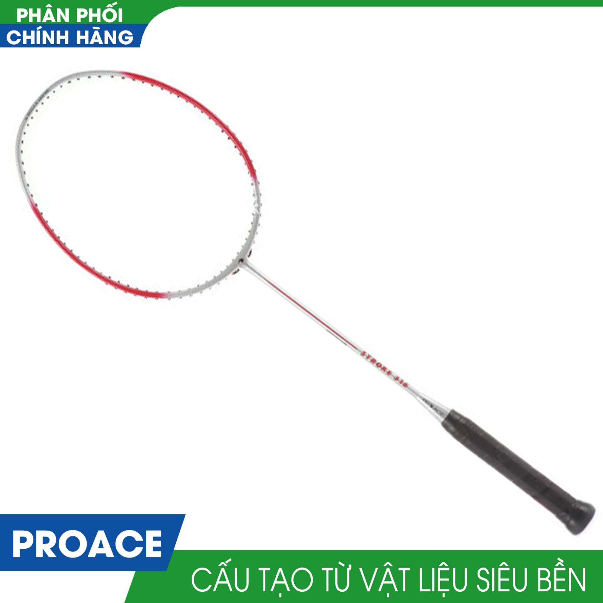 Vợt cầu lông PRO ACE STROKE 316 ( Trắng / đỏ )
