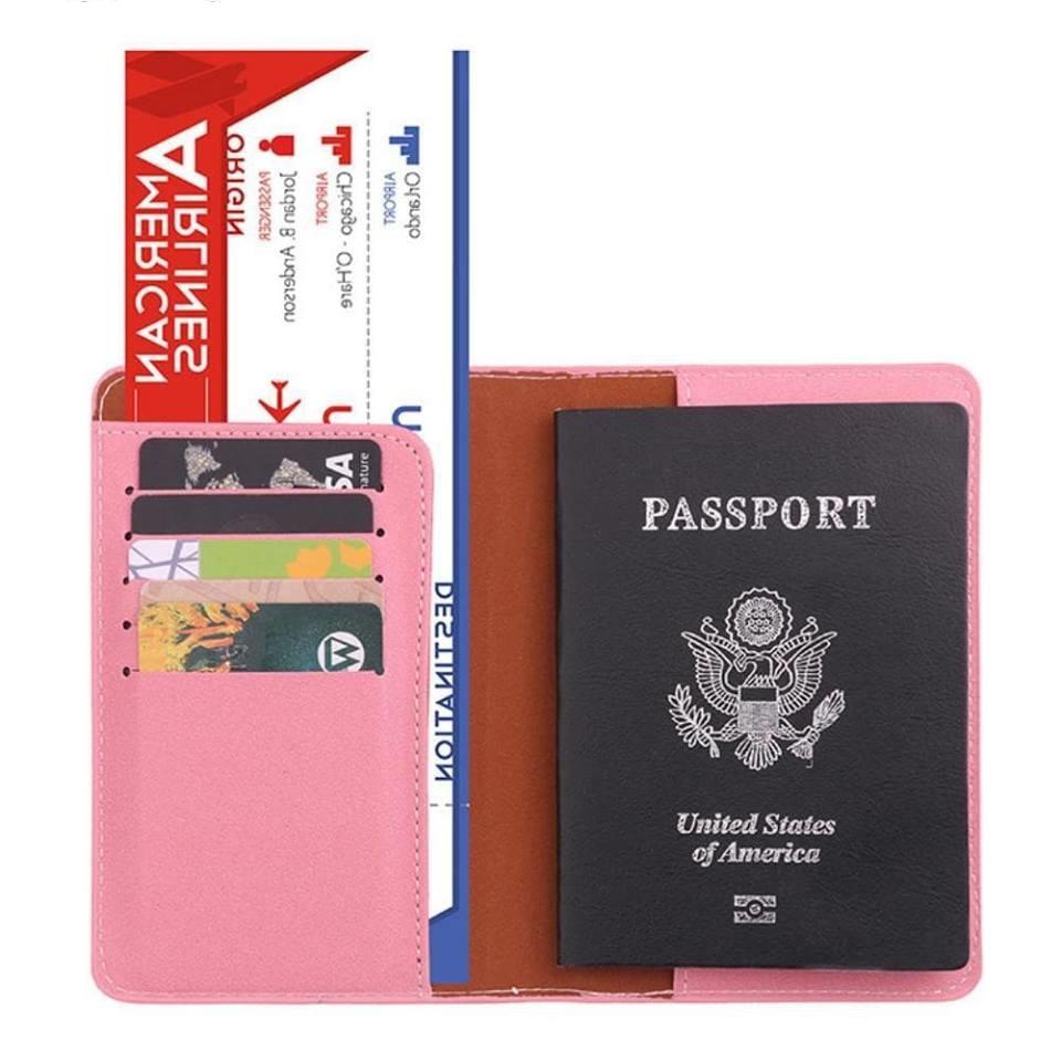 Ví da đựng Passport, thẻ, vé (ảnh thật)