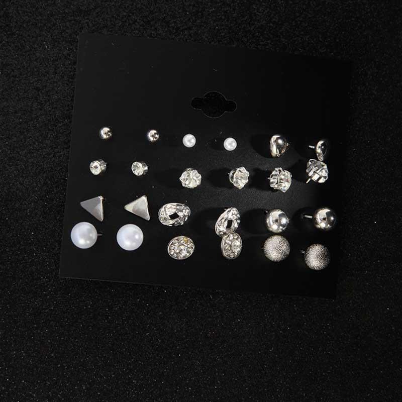 Set 12 Đôi Khuyên Tai Hàn Quốc Đẹp   bhl1675