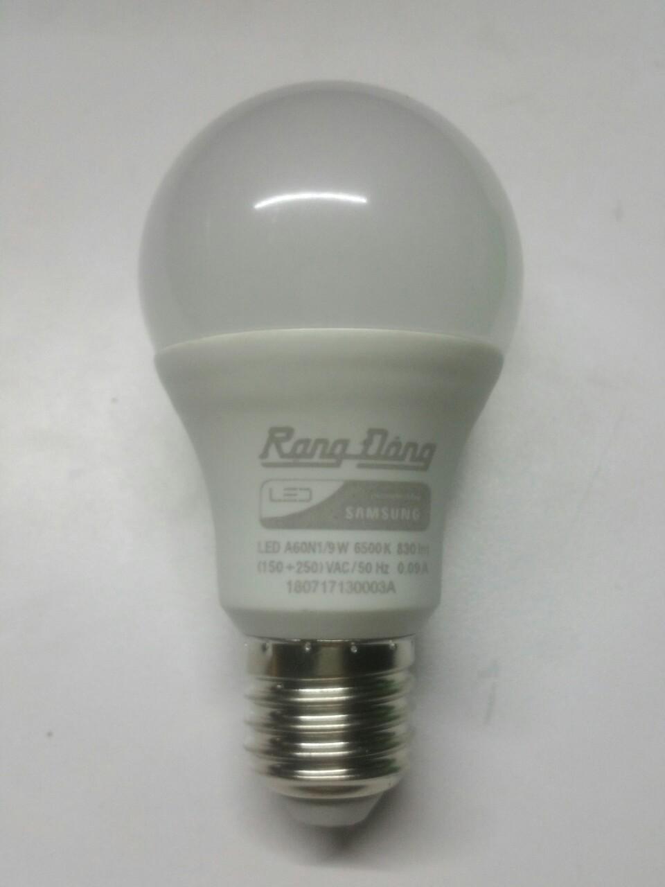 Bóng đèn led búp RẠNG ĐÔNG 9W Model A60N1/9W