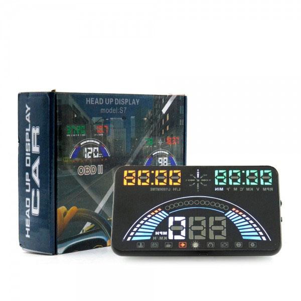 [ Miễn phí lắp đặt] THIẾT BỊ HIỂN THỊ TỐC ĐỘ HUD S7 CHO XE HƠI