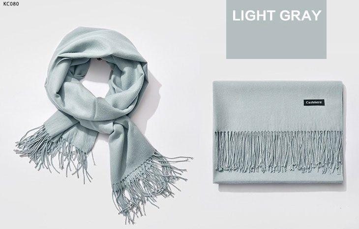 Khăn choàng cổ Cao cấp  cashmere một màu 07