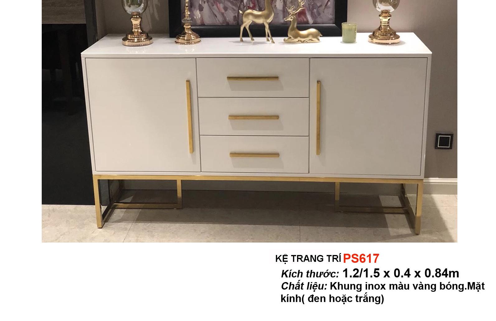 Tủ commode trang trí Mina Furniture MN-PS617-15 (1500*400*840)