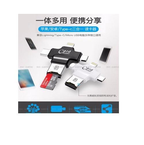 Đầu đọc thẻ nhớ 4 cổng (USB 2.0 / Micro USB / USB Type-C)