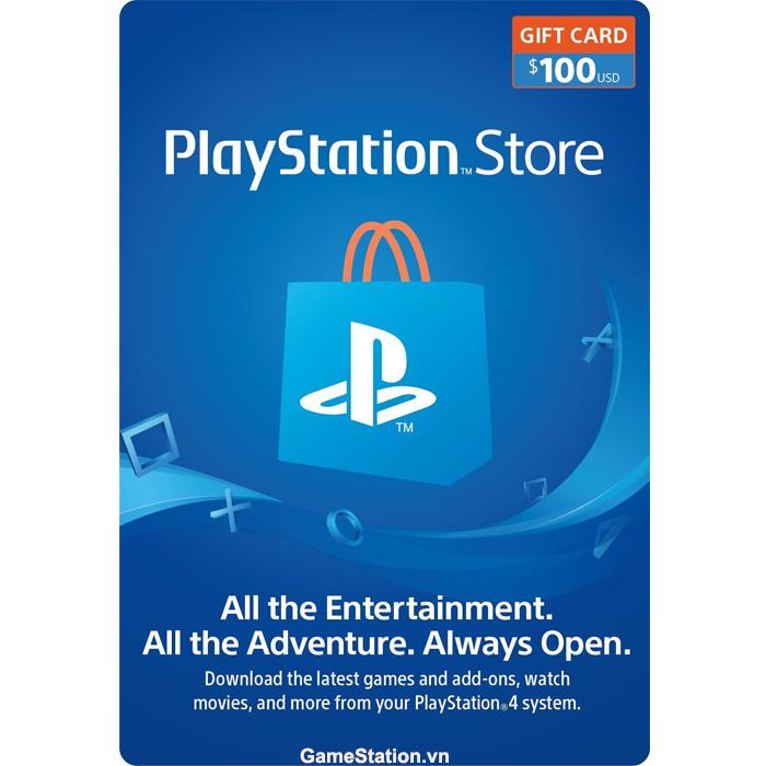 Thẻ PSN Gift Card 100$ - US