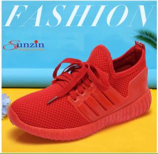 Giày sneaker nữ SZA9 đỏ, đen thumbnail