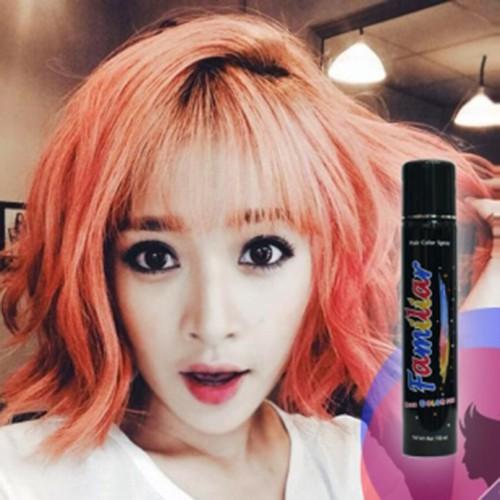 Keo xịt tóc màu Familiar 100ml - Màu C1 Cam hồng