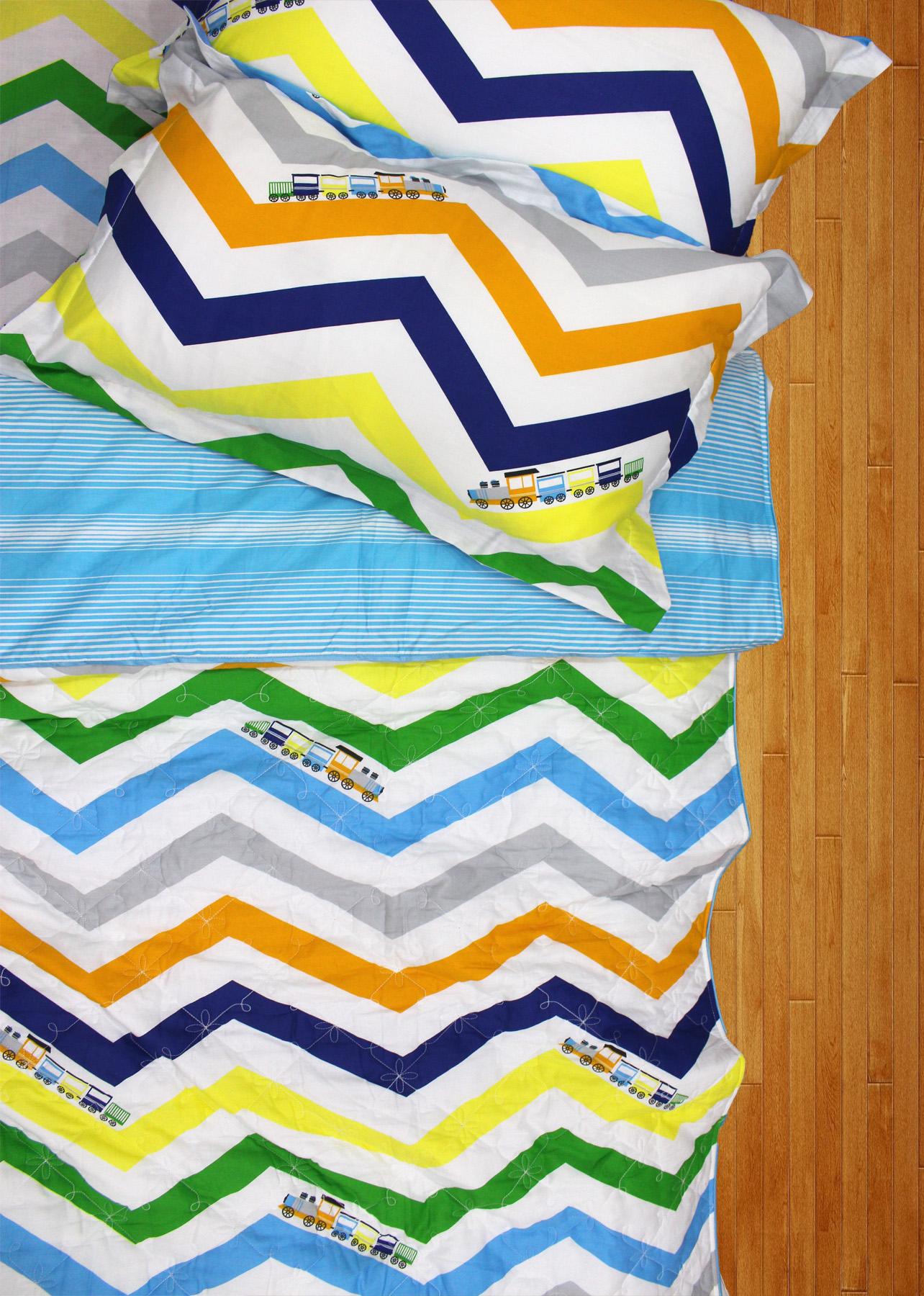 Bộ chăn ga gối 5 món cotton Hàn Julia  252BG18