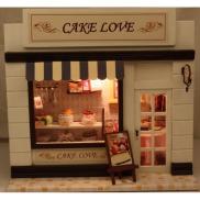 HCMMô hình nhà gỗ nhà búp bê Tiệm bánh Cute Room DiyMiniture