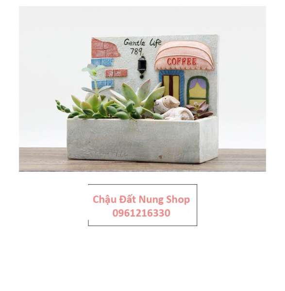 Chậu kiểu Hiên nhà Gertle life 789, Chậu trồng cây, Chậu hoa, Chậu đẹp, Chậu tiểu cảnh, Chậu đất nung, chậu đáng yêu, Chau trong cay