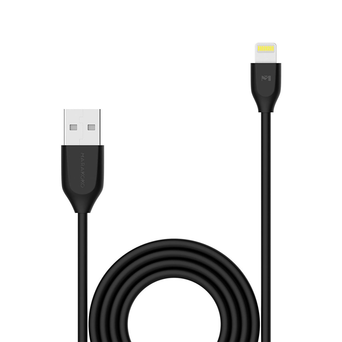 Cáp sạc nhanh Lightning USB Marakoko MCB2 dài 2m siêu bền cho iPhone, iPad, iPod..