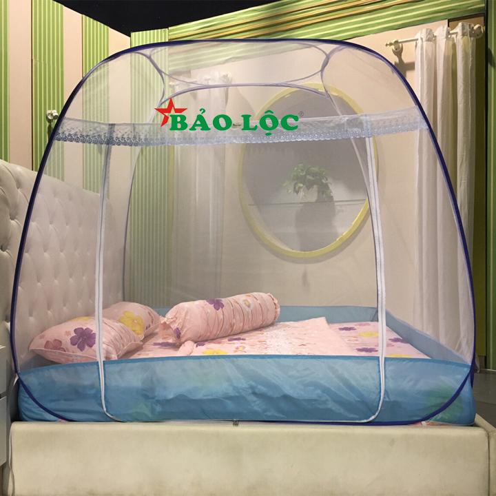 Mùng tự bung  đỉnh rộng Cao Cấp Bảo Lộc kích thước 1m6 x 2m