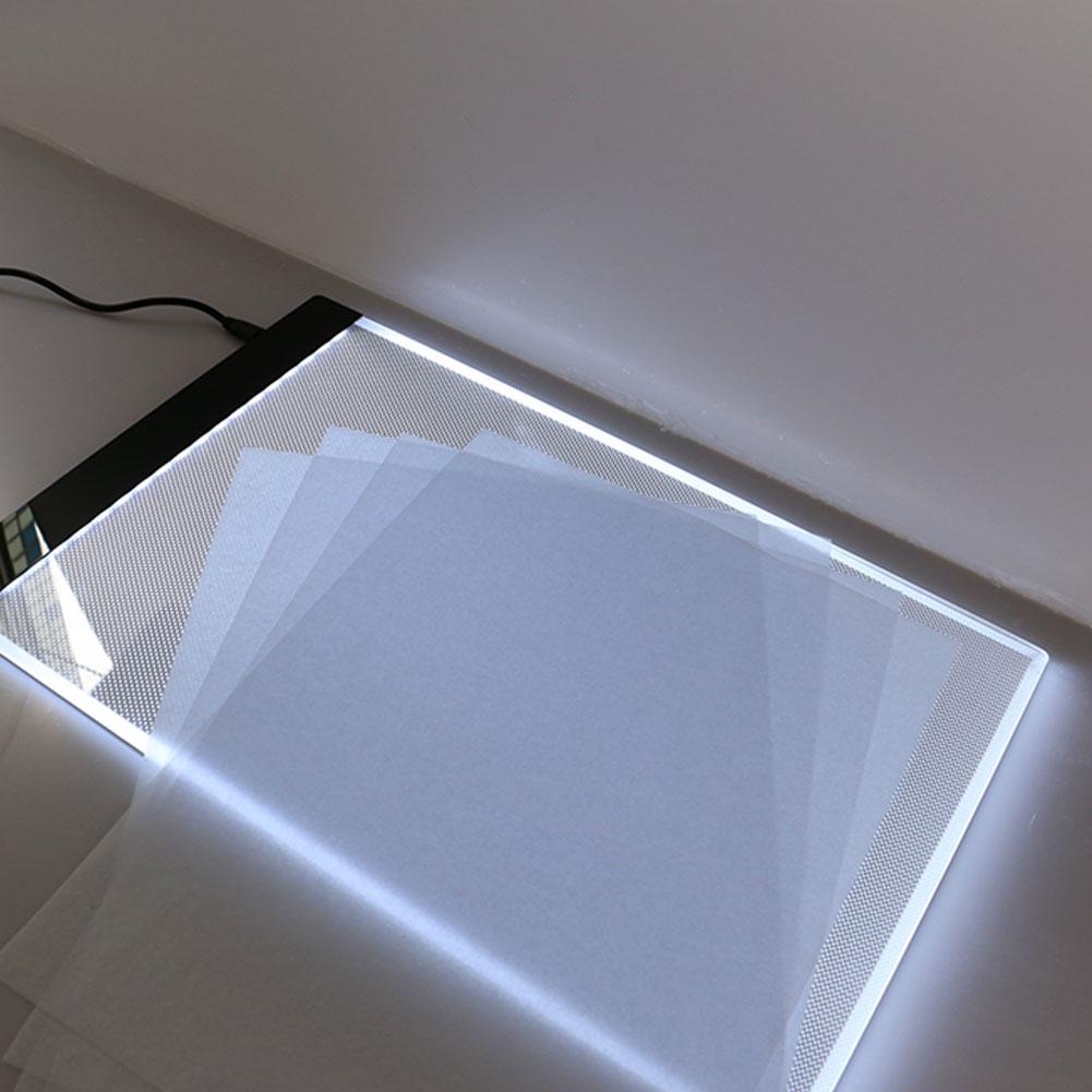 Khối A4 LED Hoạt Hình Ánh Sáng Máy Tính Bảng Miếng Lót Sạc USB Copyboard Facsimile Ban Đèn Bàn Tặng
