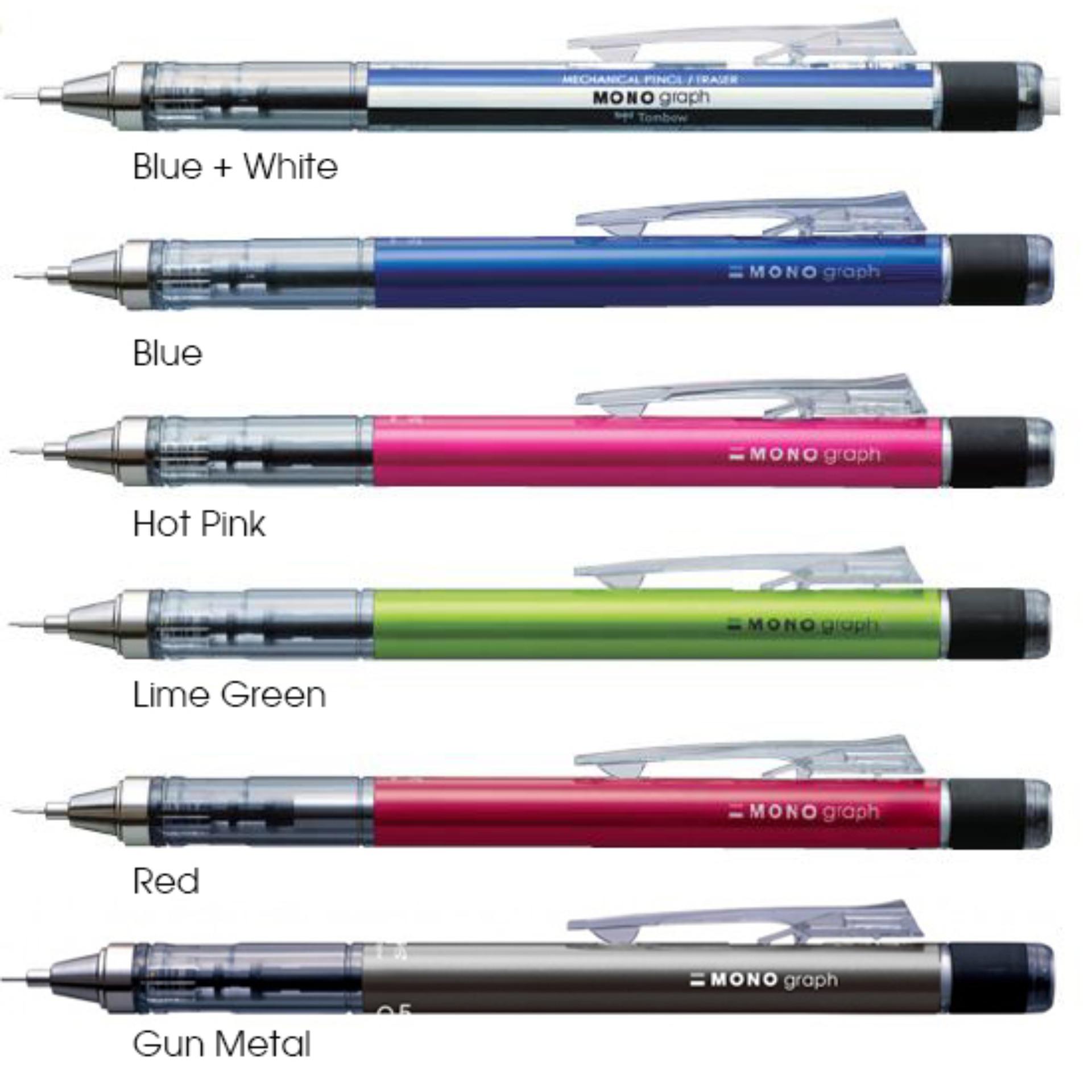 [HCM]BÚT CHÌ BẤM TOMBOW MONO GRAPH 0.5MM THÂN MÀU ĐỎ (DPA-132C)