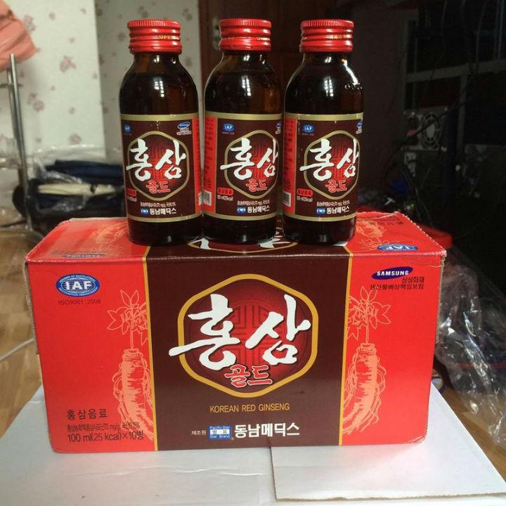 Lốc 10 Chai Nước Hồng Sâm Hàn Quốc