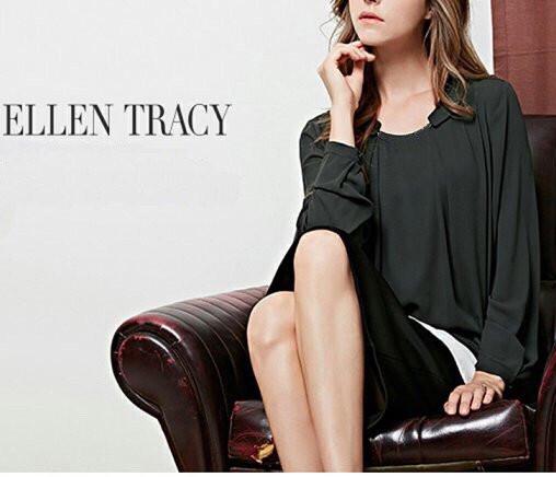 Áo sơ mi ELLEN TRACY( trắng, rêu)