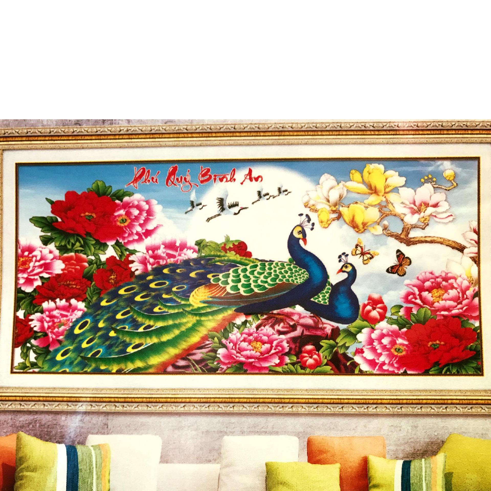 Tranh đính đá phú quý bình an DF312-Ngọc Thịnh