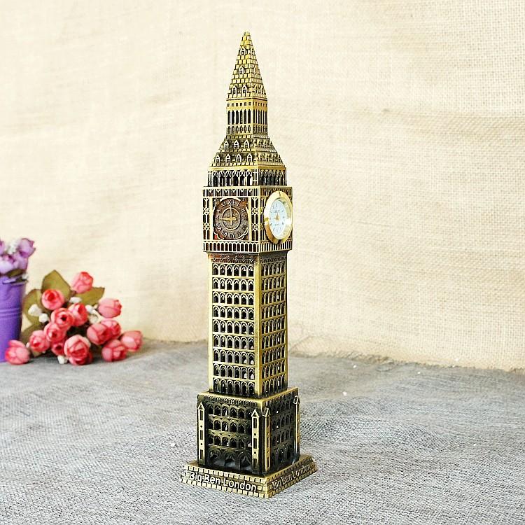 [HCM]Mô hình đồng hồ Big Ben cao 23 cm (màu vàng rêu)
