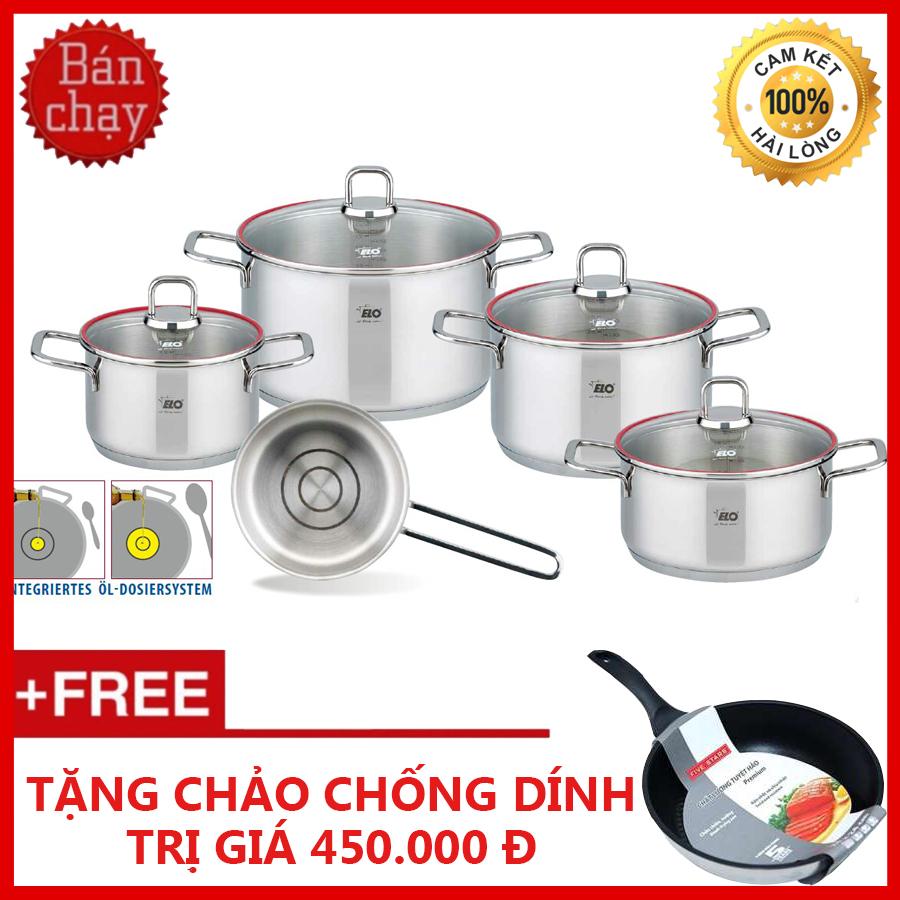 BỘ NỒI ELO EXCELLENT 5 MÓN - Bảo Hành 48 Tháng + Tặng Chảo Chống Dính Cao Cấp