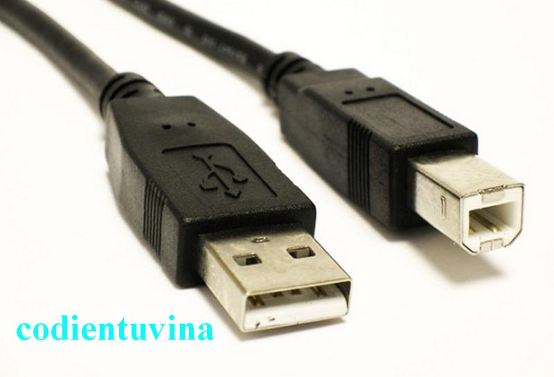 Dây cáp USB AB dài 1.5m màu đen