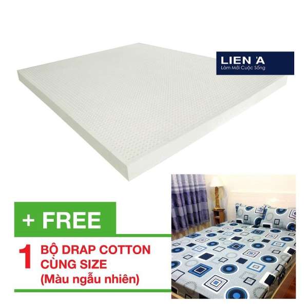 Nệm cao su Liên Á Classic New 160x200x5cm + Tặng 1 bộ Drap Cotton cùng kích thước