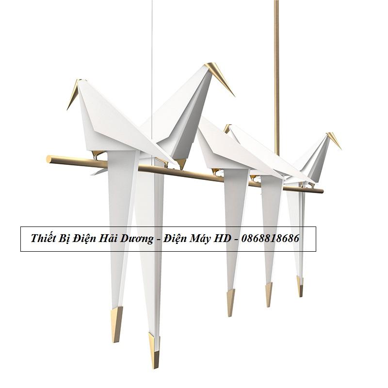 Đèn thả trang trí hình chim cao cấp phong cách Origami (5 chim)