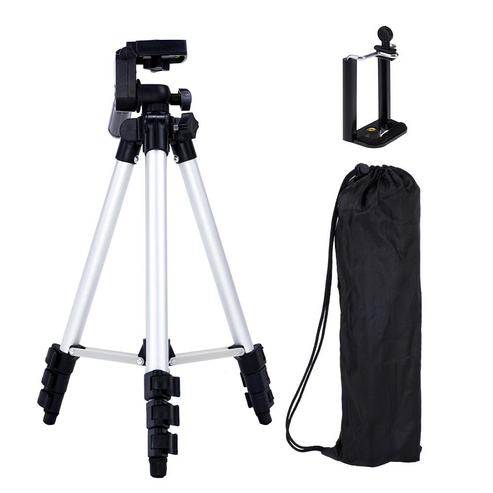 ⚡⚡ [HÀNG CÓ SẴN] Chân máy ảnh điện thoại Tripod 3110 (Bạc) kèm gá kẹp - SINKA