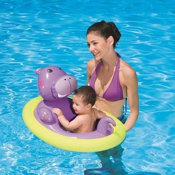 Phao bơi Bestway hình con thú chống lật 34058 (Gấu tím)