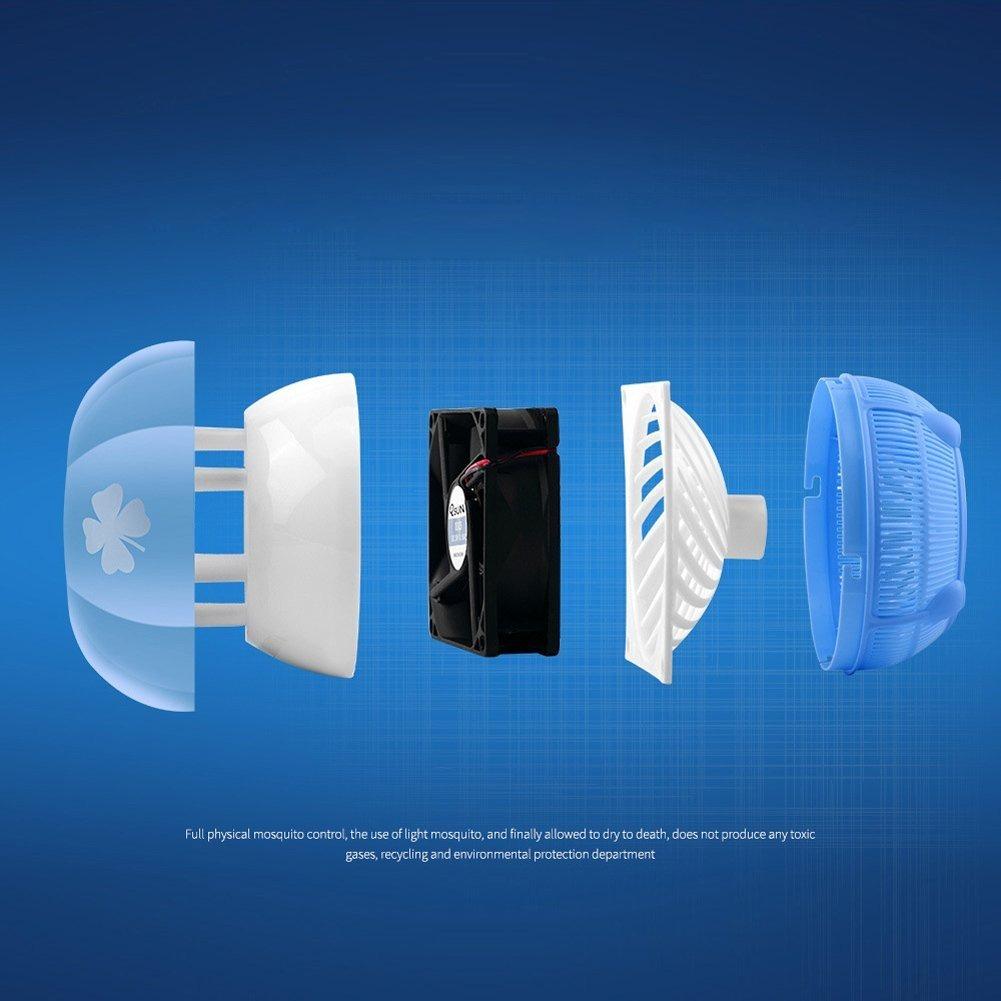 [HCM]ĐÈN BẮT MUỖI E8 -có quạt nguồn USB (xanh dương)