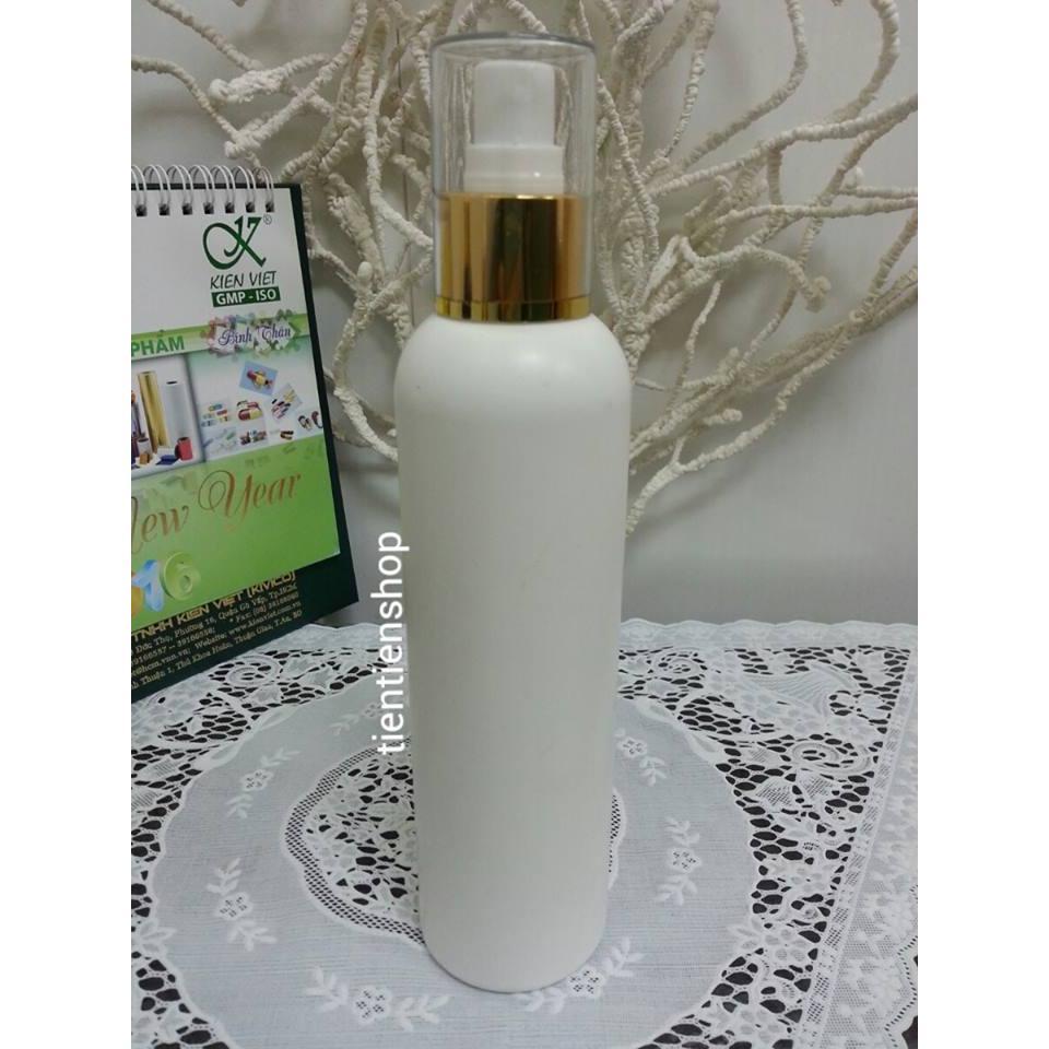 Chai nhựa trắng xịt phun sương 250ml