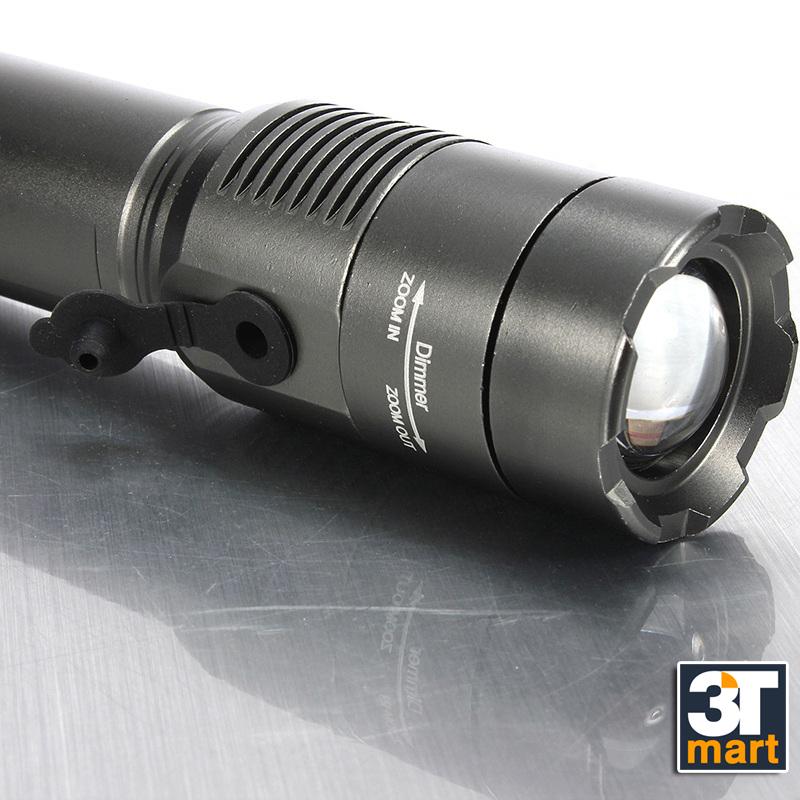 Đèn pin CMON POWER SECURITY T6 LED 10W 2000lm chiếu xa 500m