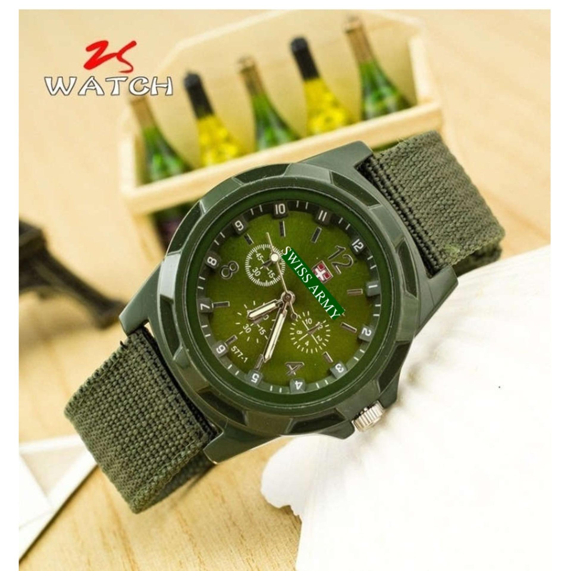 [HCM]đồng hồ dây dù thể thao GL012 ( xanh)