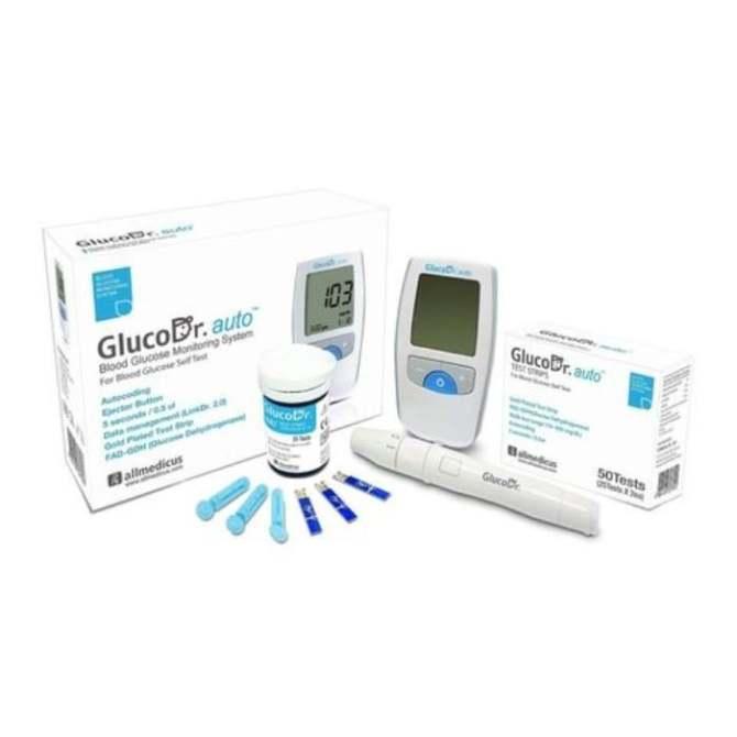 Máy đo đường huyết Gluco Dr Auto AGM 4000 kèm 25 que và 10 kim - BH trọn đời