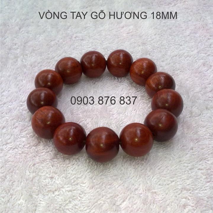 [HCM]Vòng đeo tay gỗ giáng hương 18mm
