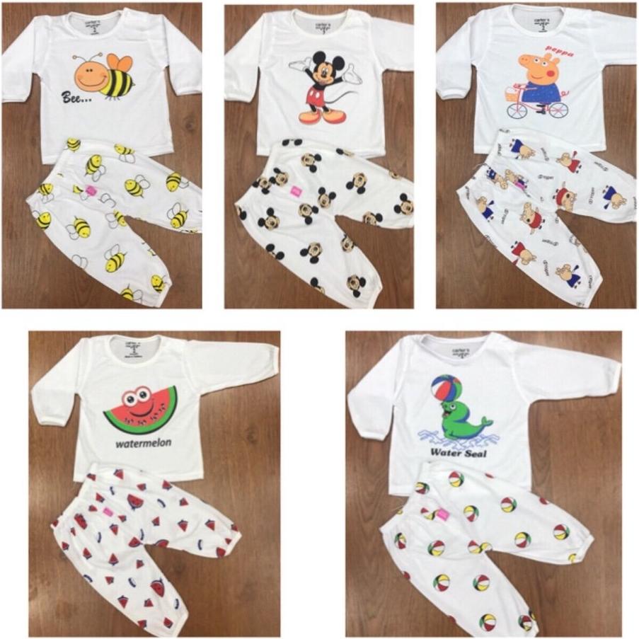 Set 5 bộ dài bé trai/gái 4-14kg( hàng đẹp và mịn)