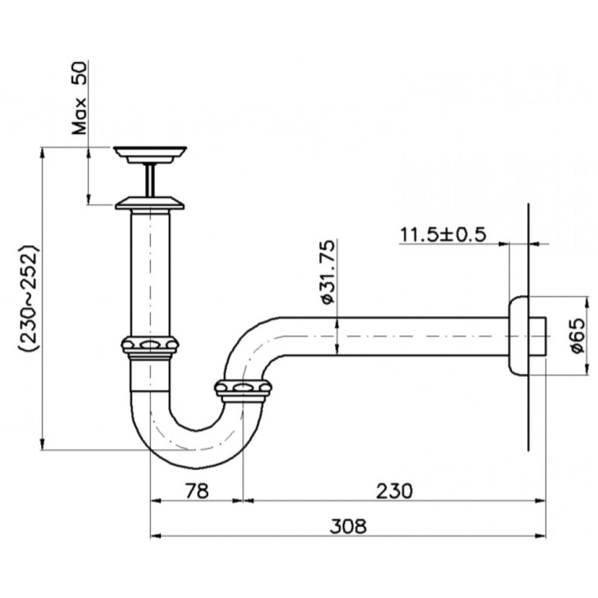 Bộ xả lật lavabo 9035