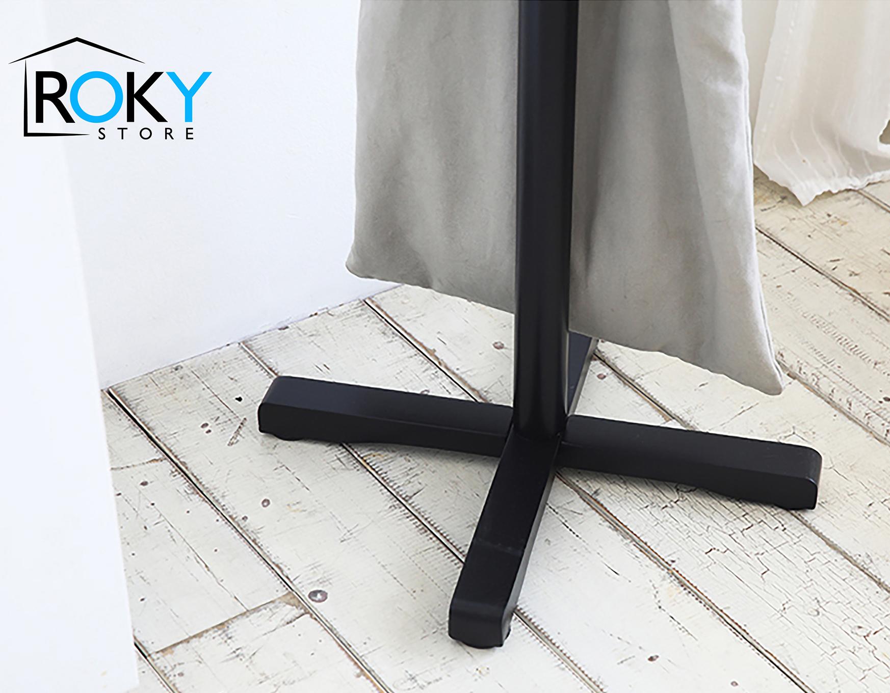 CÂY TREO QUẦN ÁO MÀU ĐEN - STANDING HANGER BLACK - 트리행거 우드