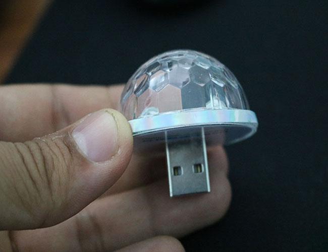 Đèn Led disco chân cắm usb nháy theo nhạc( dùng cho các loại micro hát karaoke bluetooth)