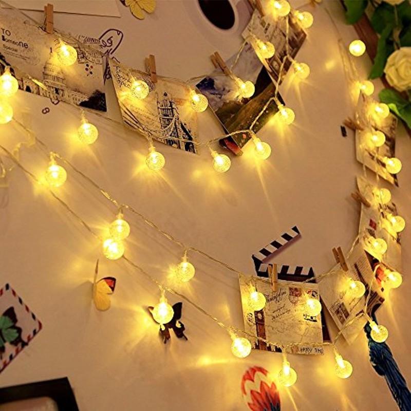Dây đèn Globe String Light led trang trí bi bọt nước 10M