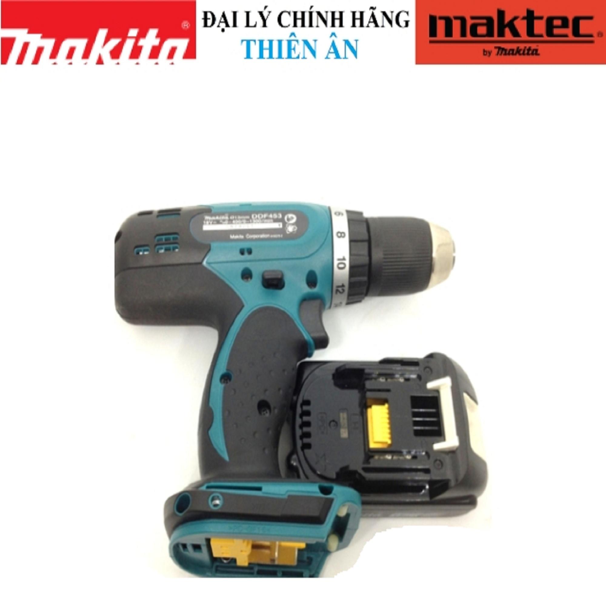 Máy khoan vặn vít pin DDF453SYE Makita