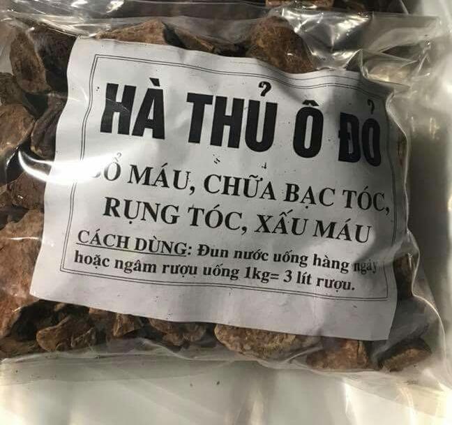 Hà thủ ô đỏ nguyên sơ 1kg.