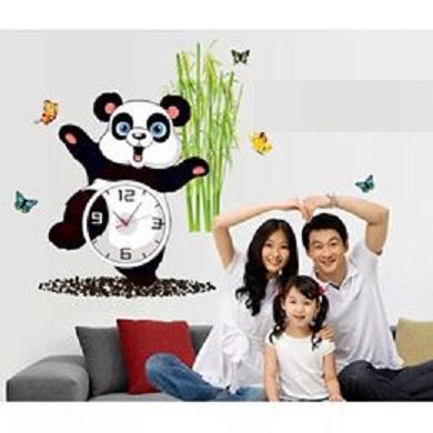  Đồng hồ treo tường Diachire mẫu Gấu trúc Panda cực Kute