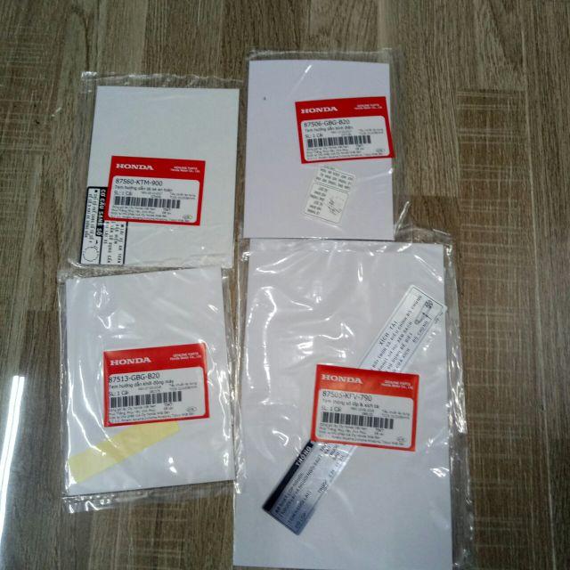 Bộ Tem Thông Số Super Dream