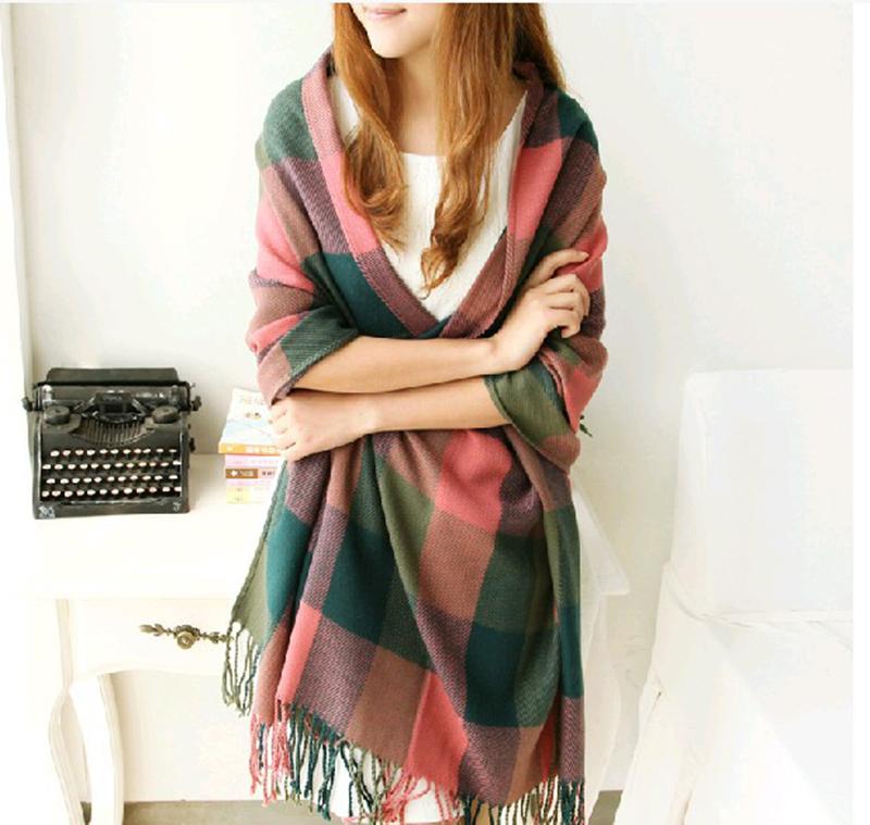 Khăn Choàng Kẻ Caro Lớn VVN1716