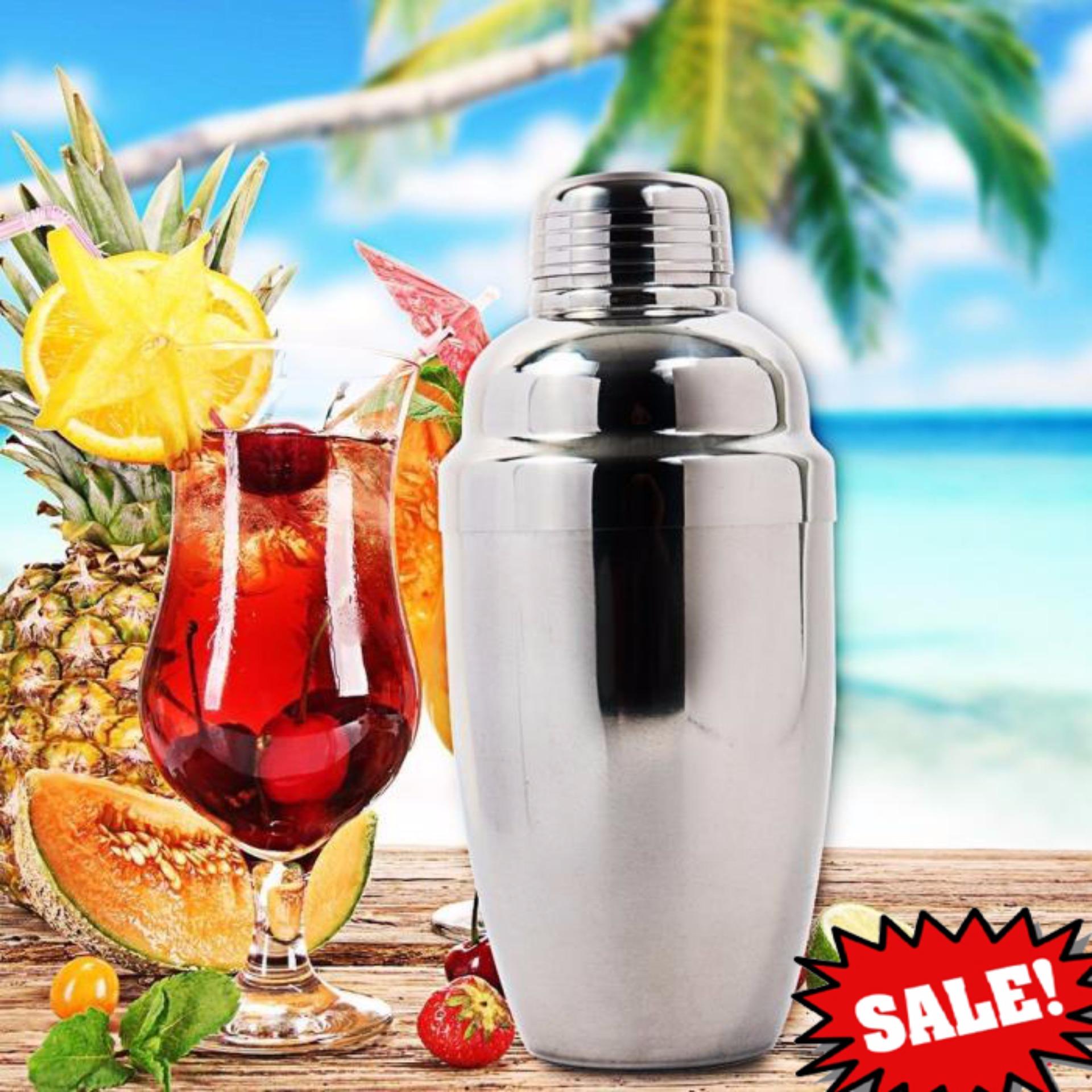 Bình lắc shaker inox 550ML