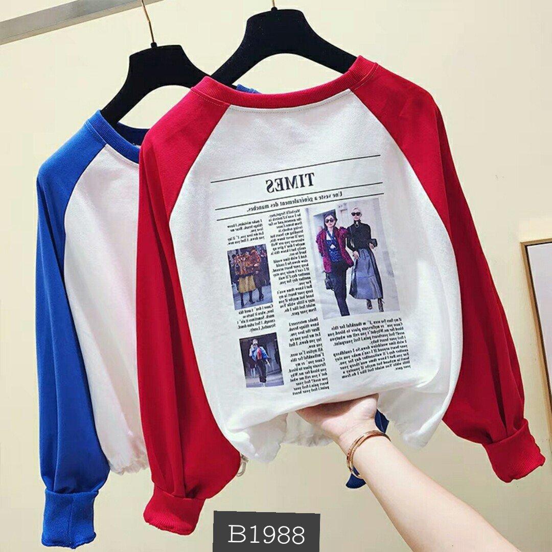 [HCM]Áo thun Croptop tay dài from rộng cực đẹp BEE02