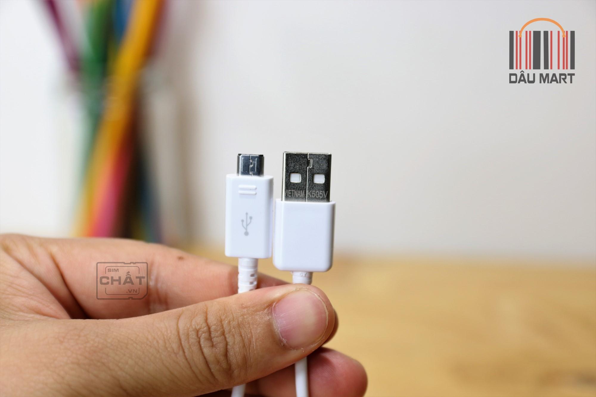 [HCM]Cáp Micro USB ZIN Dùng Cho Samsung S6 S7 (Trắng)