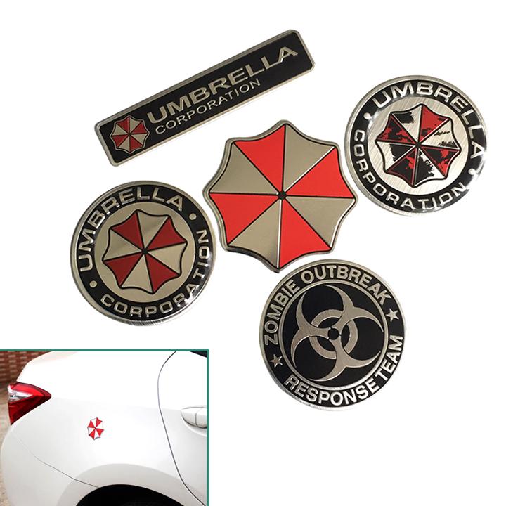 RẺ VÔ ĐỊCH Logo Umbrella dán trang trí xe (UM1)